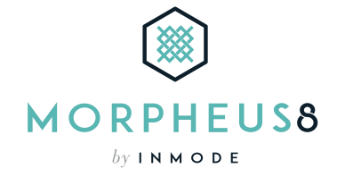 Logo for Morpheus8 by InMode, featuring a geometric icon above the text.