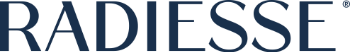 The image shows the word "RADIESSE" in bold, dark capital letters on a light background.