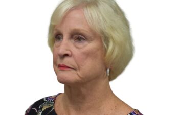 After brow lift surgery, left oblique view of a female patient treated by Dr. Benjamin Eskenazi at Avabello Aesthetics in Miami Beach.