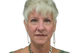 After upper blepharoplasty, front view of a female patient treated by Dr. Benjamin Eskenazi at Avabello Aesthetics in Miami Beach.